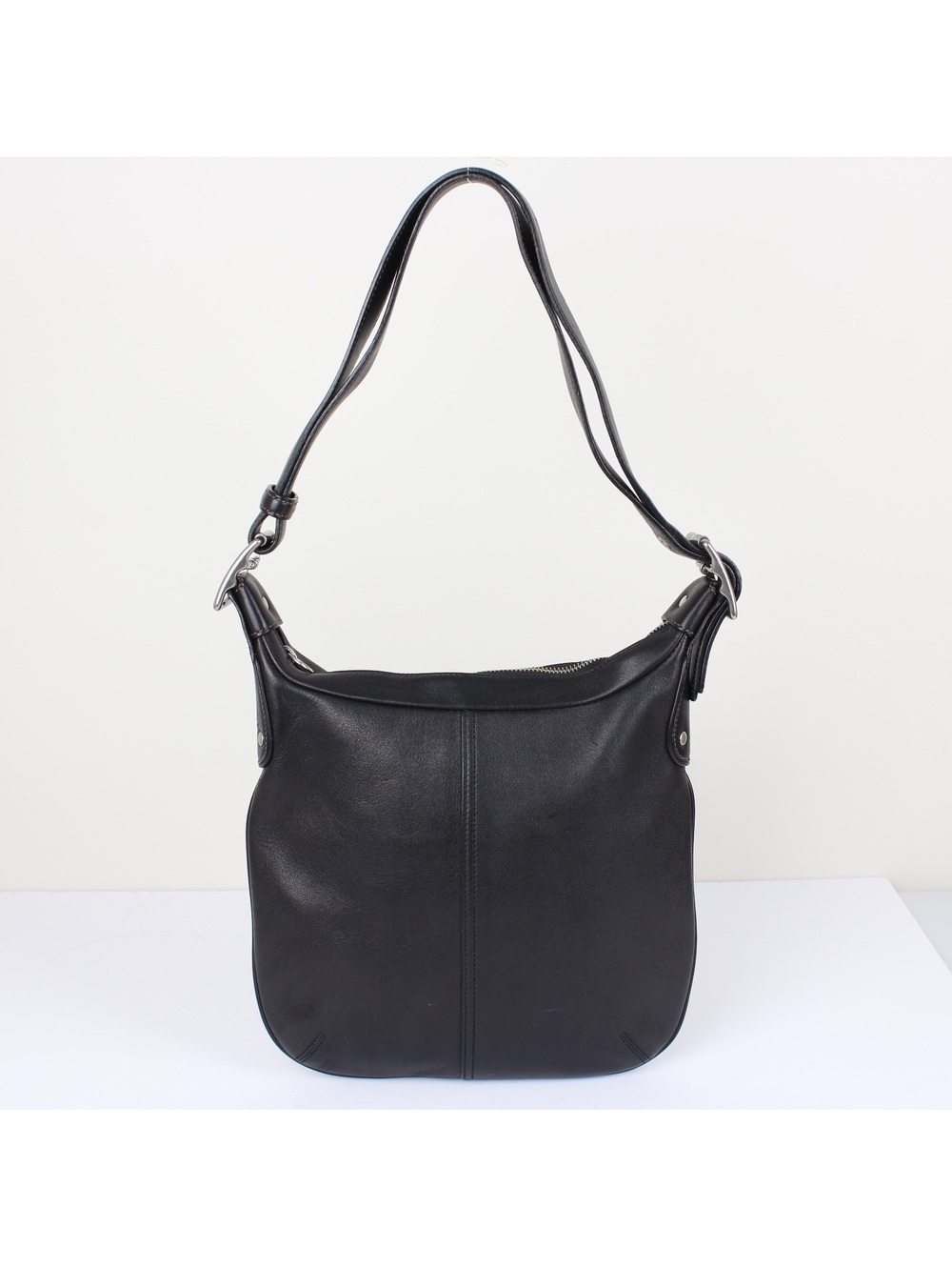 COACH 6676 Soho Metro Hippie Black Leather Hobo Shoulder Bag Y2K Vintage Purse